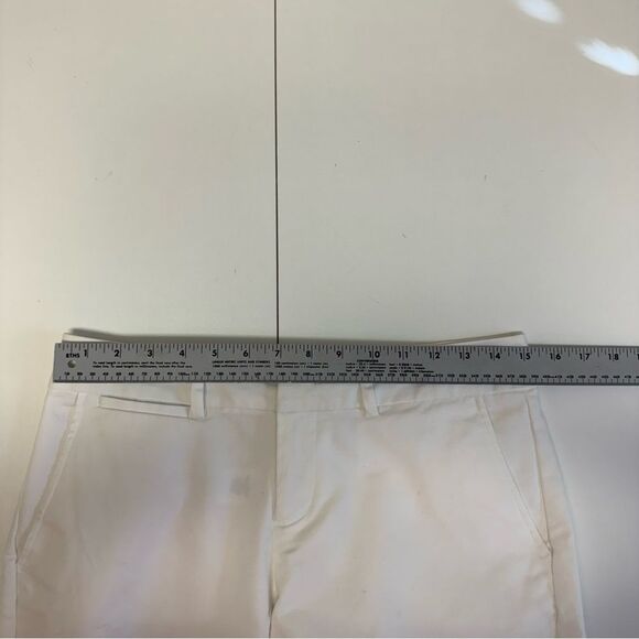 Banana Republic White Martin Fit Bermuda Shorts Size 4 - Picture 6 of 7